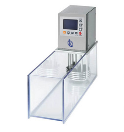 What type of water should be used for a water bath?