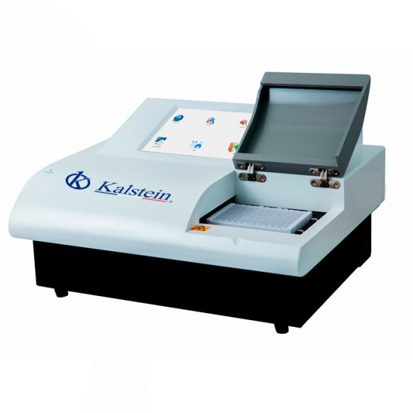 What technology does an ELISA microplate reader use?